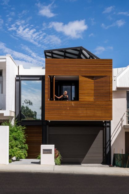 Diseño moderna y segura casa de dos pisos