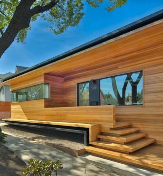 Hermosa casa de madera