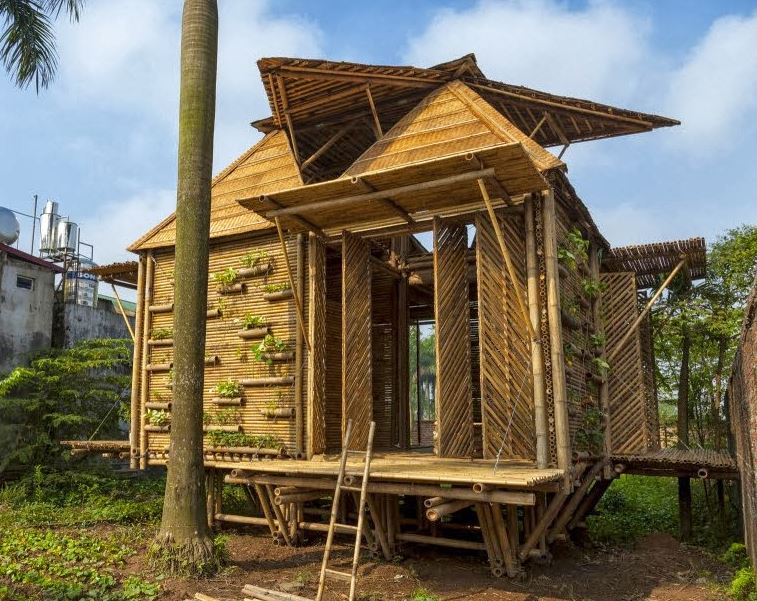 Moderna casa de bambu